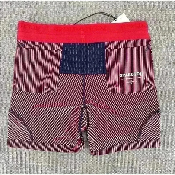 NWT NIKE X Gyakusou Utility Shorts Red Black GIRA Tights Running Shorts Sz L - Picture 6 of 8